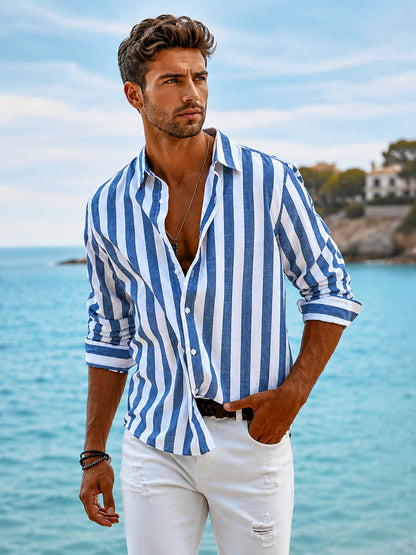 Camicia Uomo a Righe Elegante